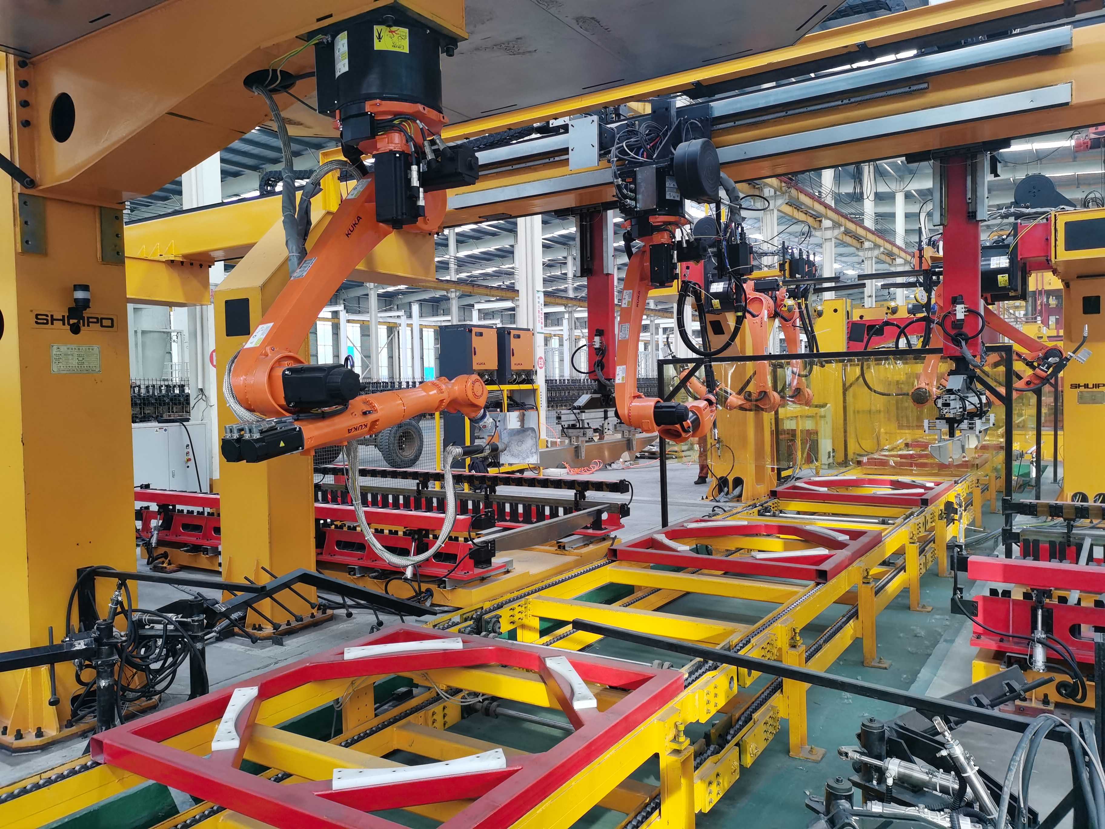 Tank truck intelligent production line